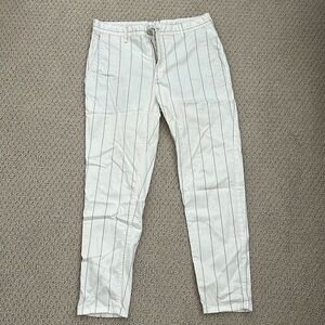 Zara Men’s size 31 White Pinstriped Pants